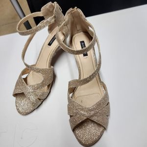 Alex Marie Gold Sparkly Heels